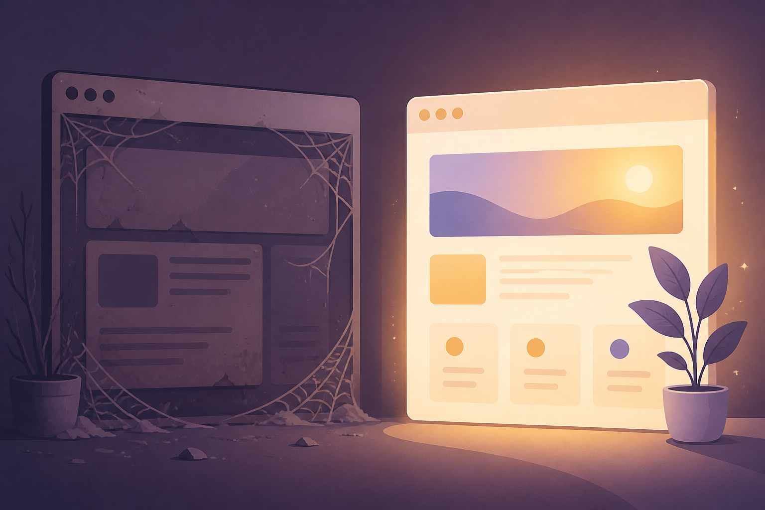 Sites web d'agence abandonnés après quelques mois
